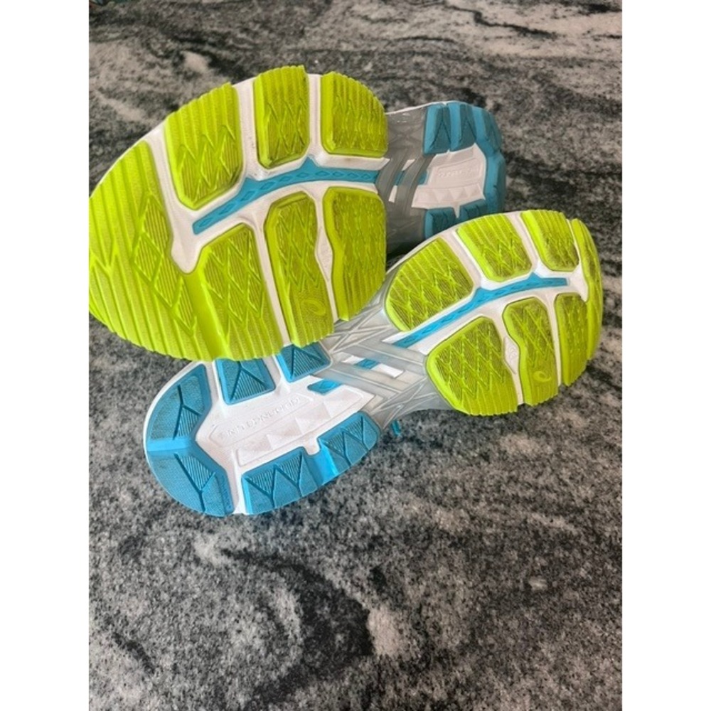 ASICS GT-2000 4 Running Shoes Womens 10.5 Silver Turquoise T656N Gel Stability - Picture 3 of 8